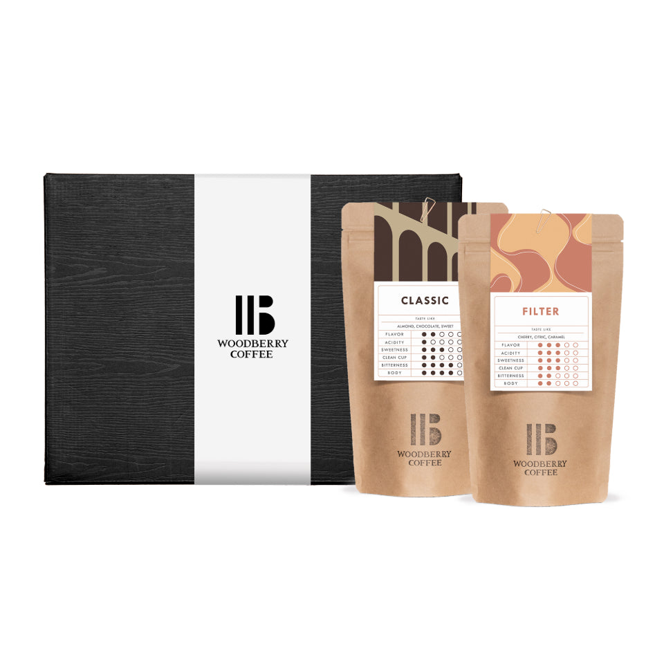 コーヒー豆 ギフトボックス (ブレンド150 g × 2種類)