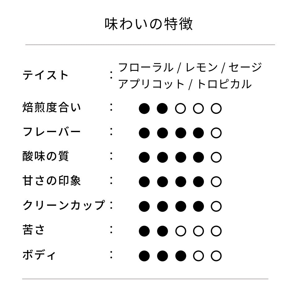 エチオピア ラレサ ウォッシュド